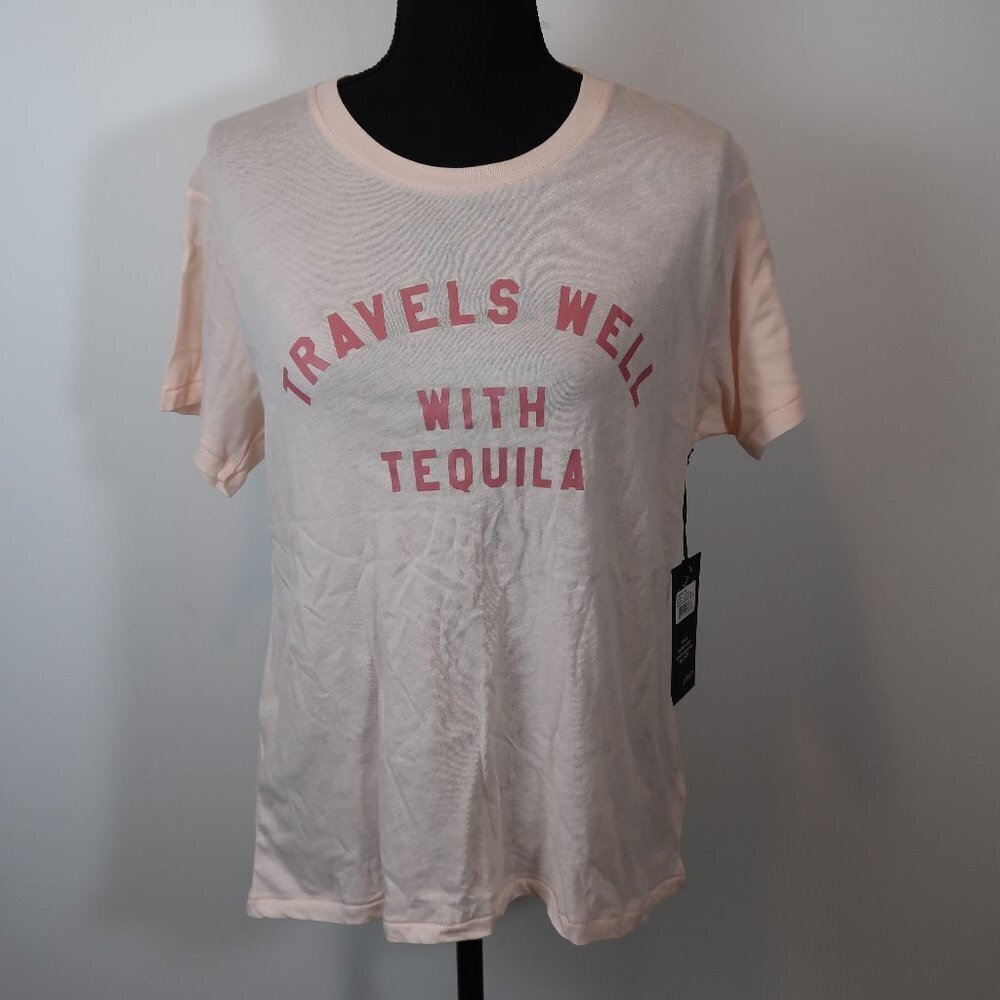 Wildfox Travels Well With Tequila T-Shirt XS